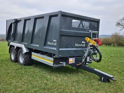 Marshall QM-1400 14 TONNE GRAIN TRAILER - WITH FLOTATION TYRES, HYD DOOR, DUAL AIR/HYD BRAKES - HIGH SPEC - N