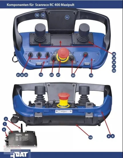 Inconnu SANRECO FUNKSTEUERUNG RüCKEWAGEN