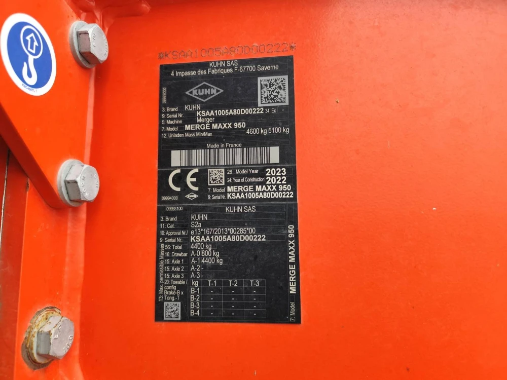 Kuhn MERGEMAXX 950 d'occasion — photo 6