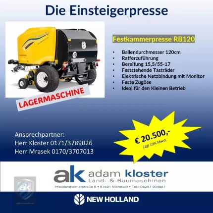 New Holland RB120UTILITY