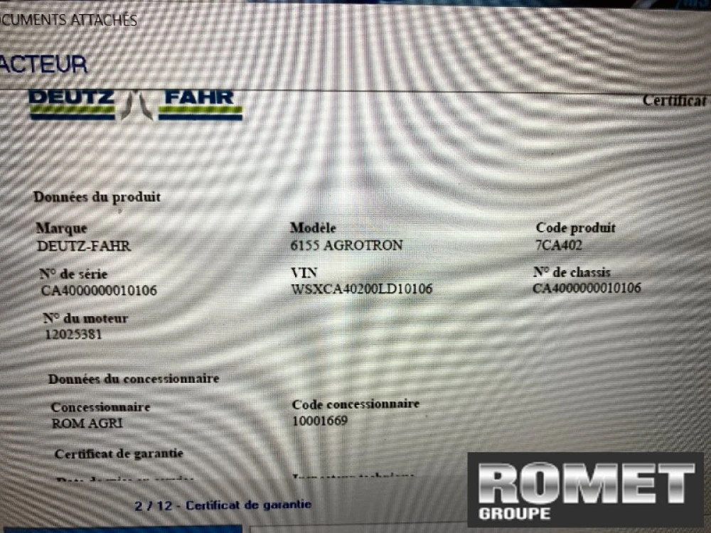 Deutz-Fahr 6155RCSHIFTAGROT d'occasion — photo 2