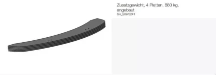 Claas ZUSATZGEWICHT 2 PLATTEN 340KG